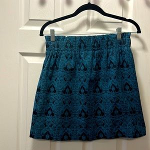 Blue Patterned Skirt